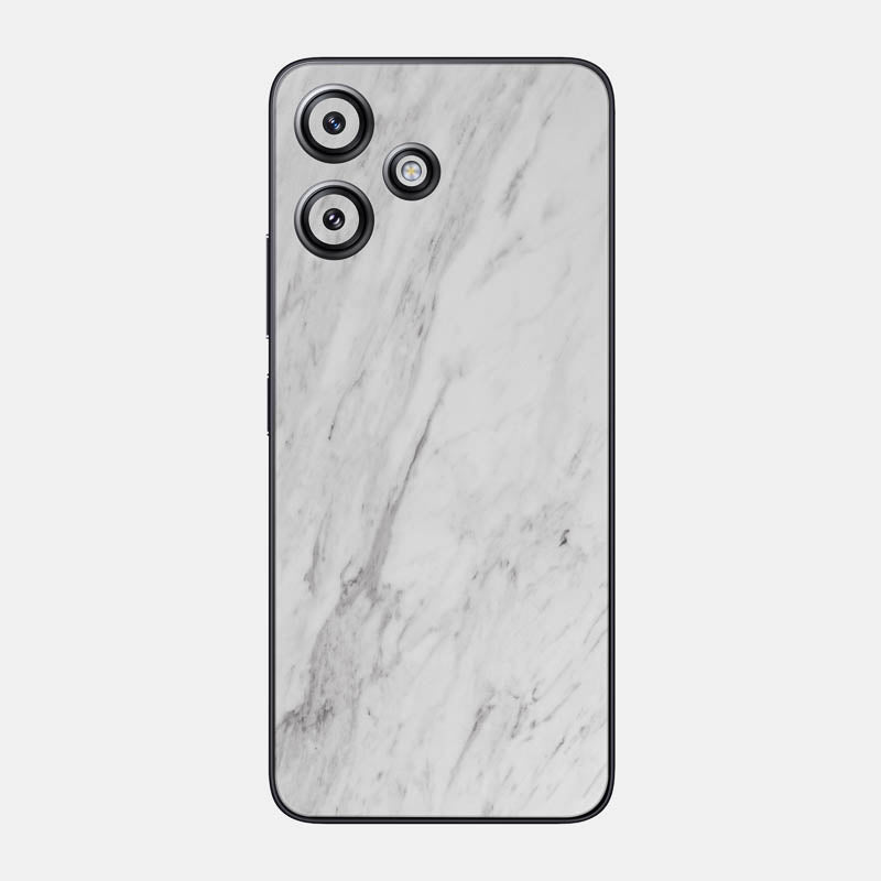 White Marble Glass Back