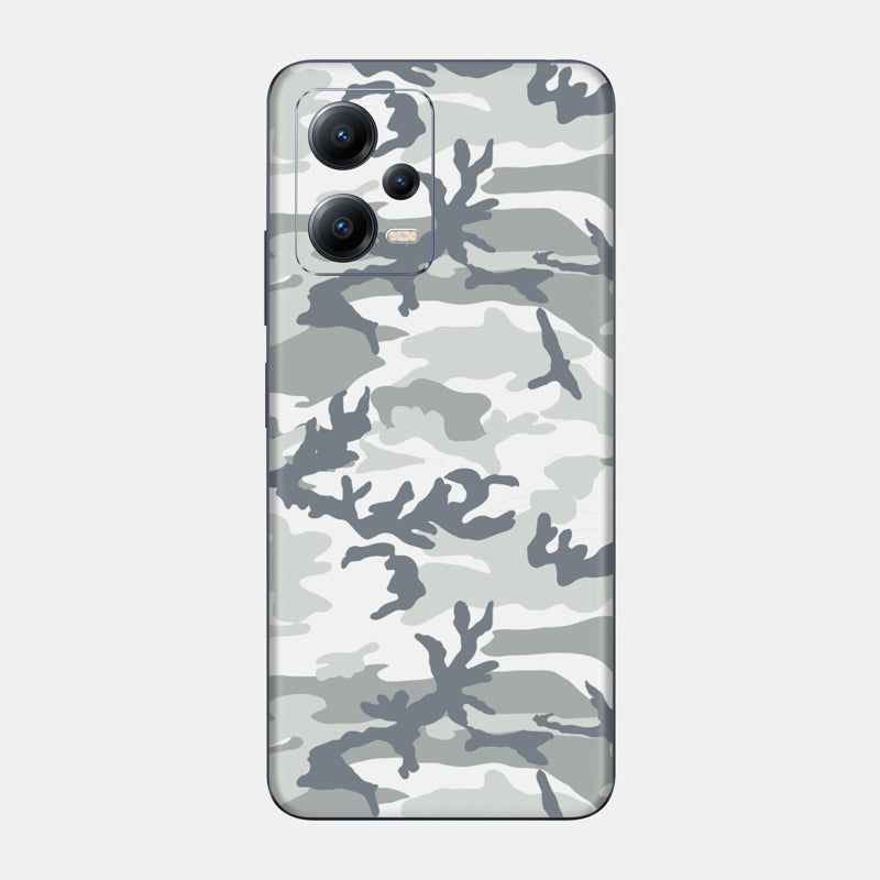 Snow Camo Glass Back
