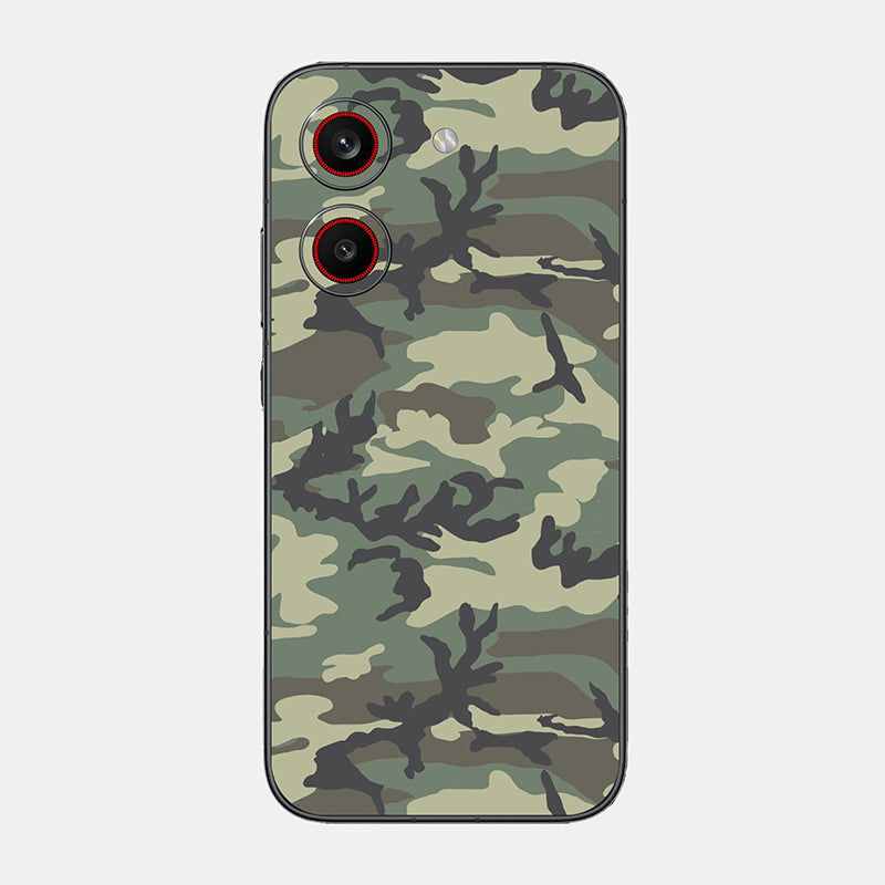 Forest Camo Glass Back