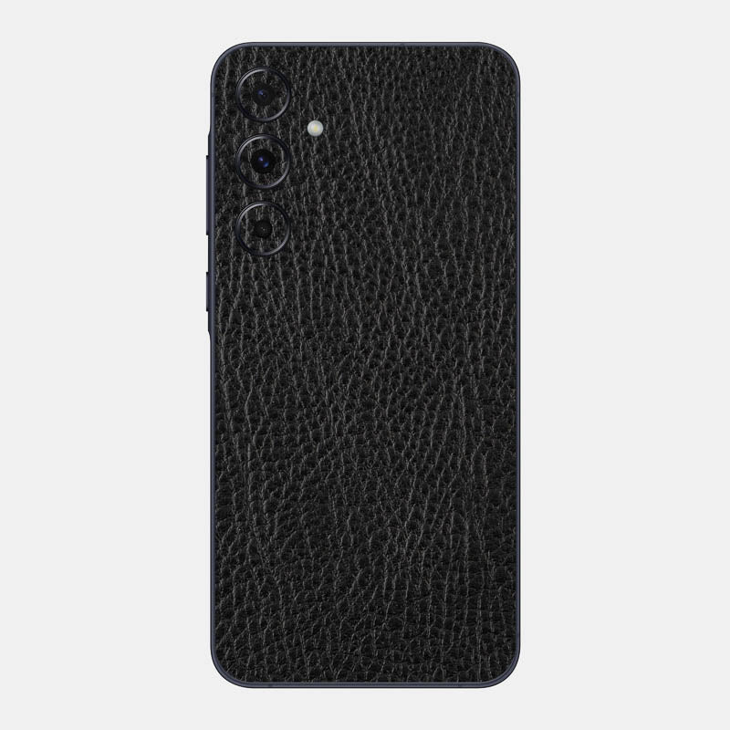 Black Leather Glass Back