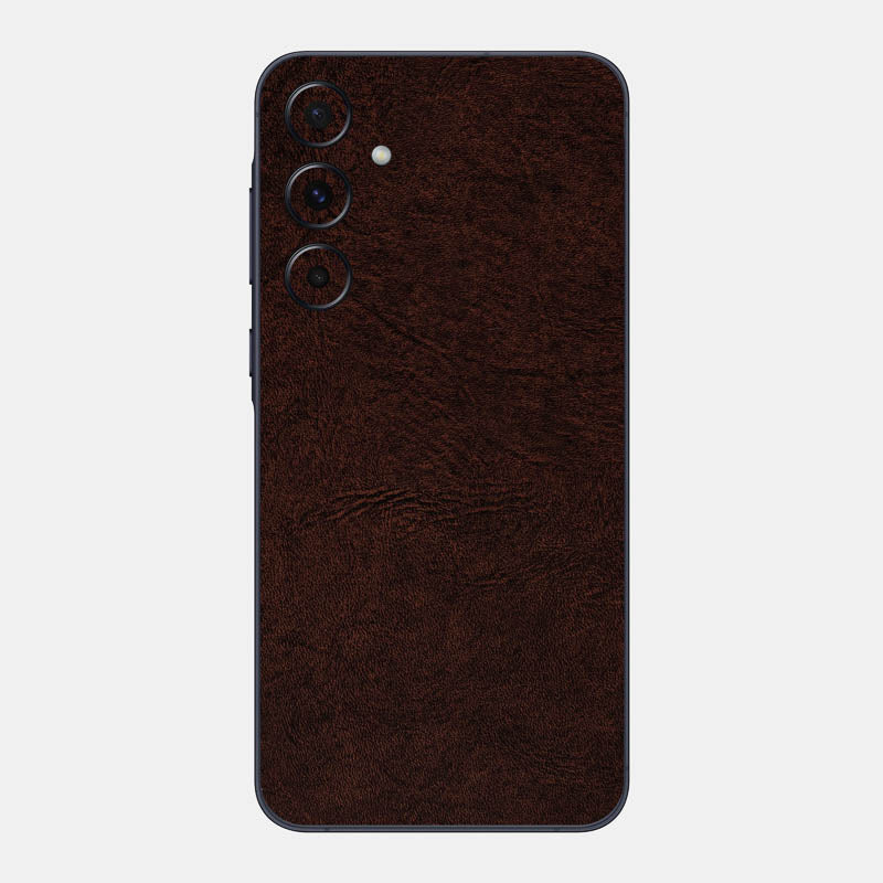 Brown Leather Glass Back