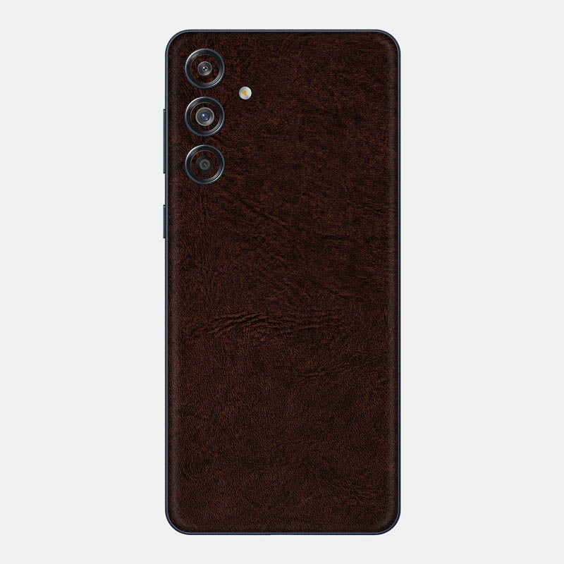 Brown Leather Glass Back