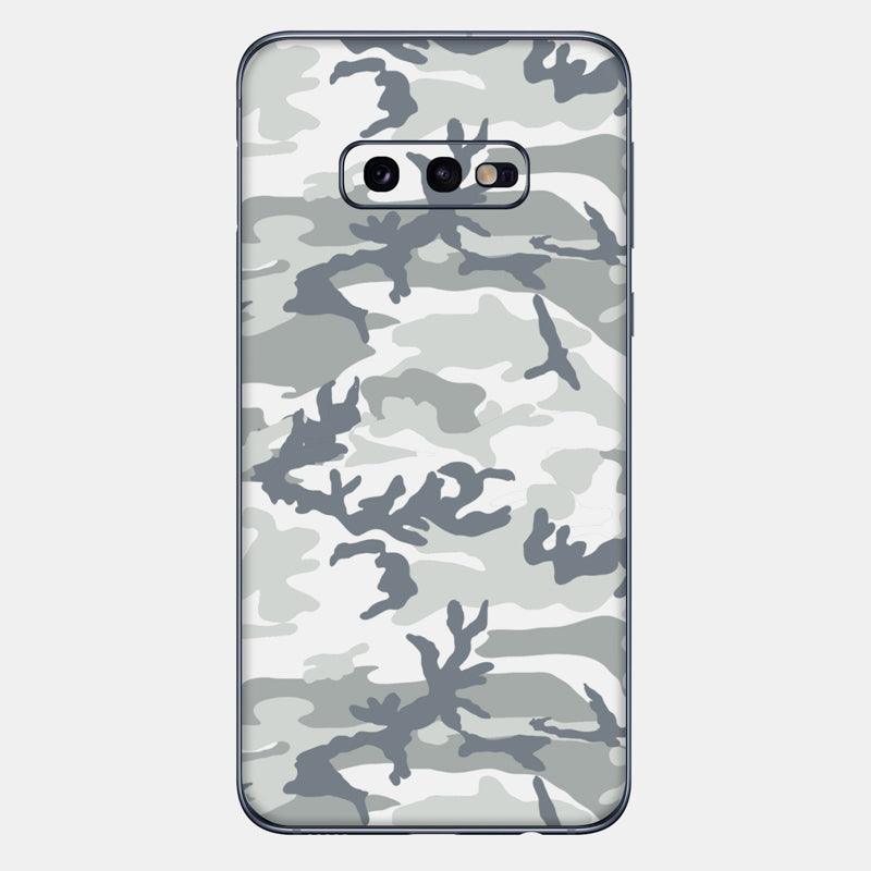 Snow Camo Glass Back