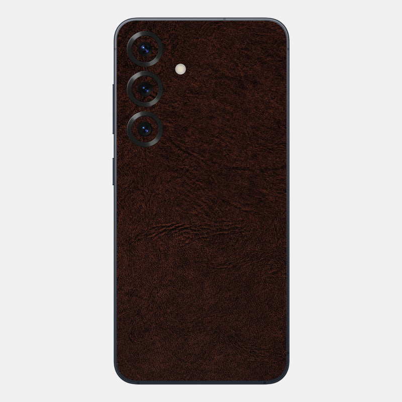 Brown Leather Glass Back