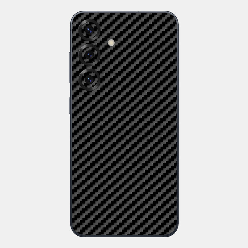 Carbon Fibre Black Glass Back