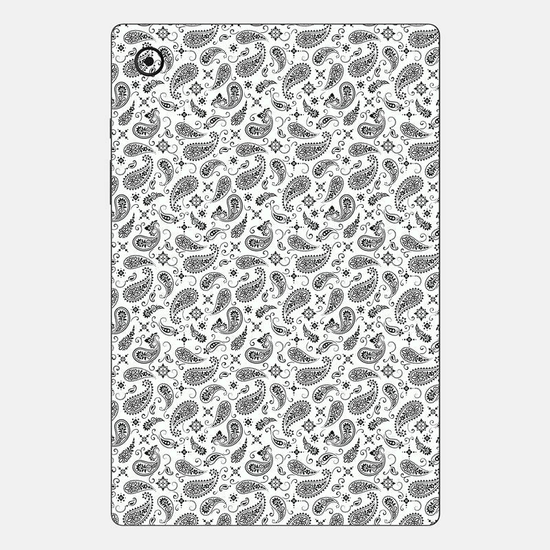 White Paisley Full Body