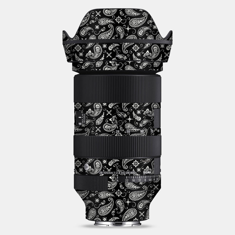 Black Paisley Full Body