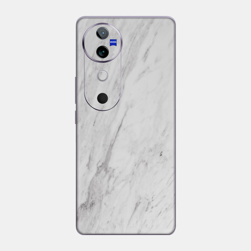 White Marble Glass Back