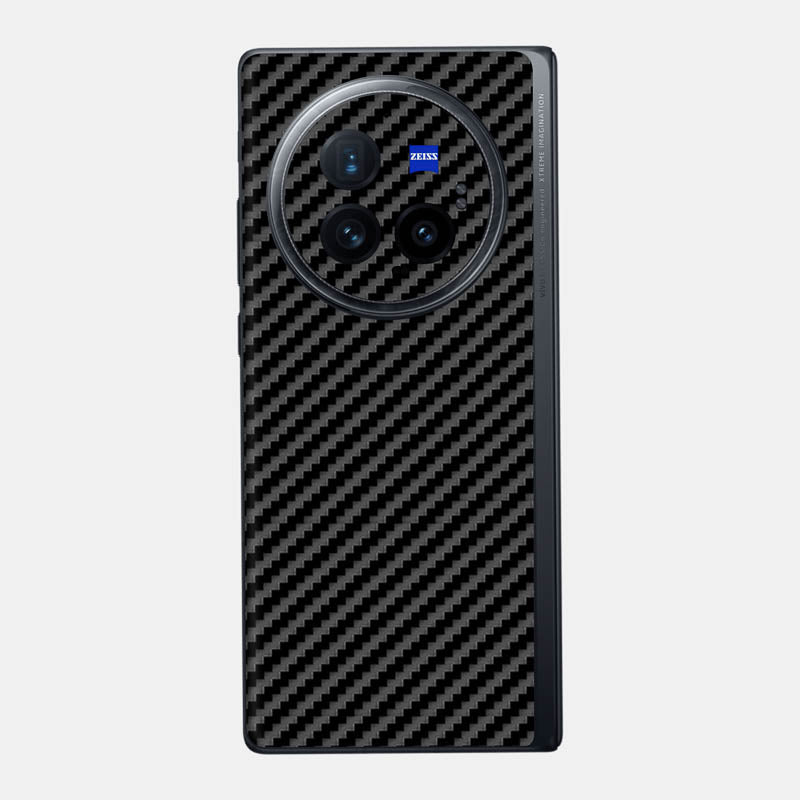 Carbon Fibre Black Glass Back