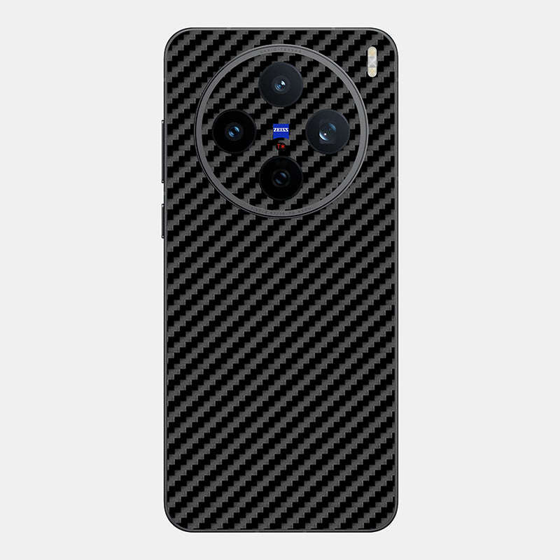 Carbon Fibre Black Glass Back