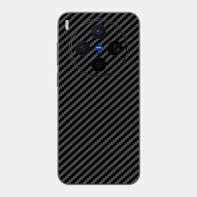 Carbon Fibre Black Glass Back