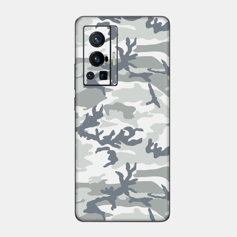 Snow Camo Glass Back