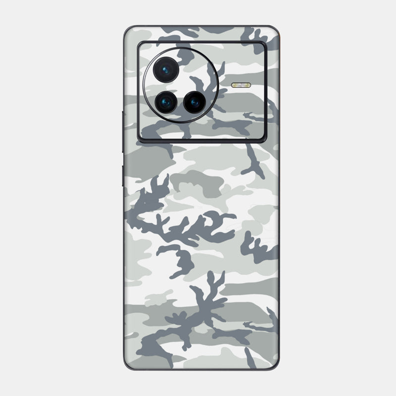 Snow Camo Glass Back