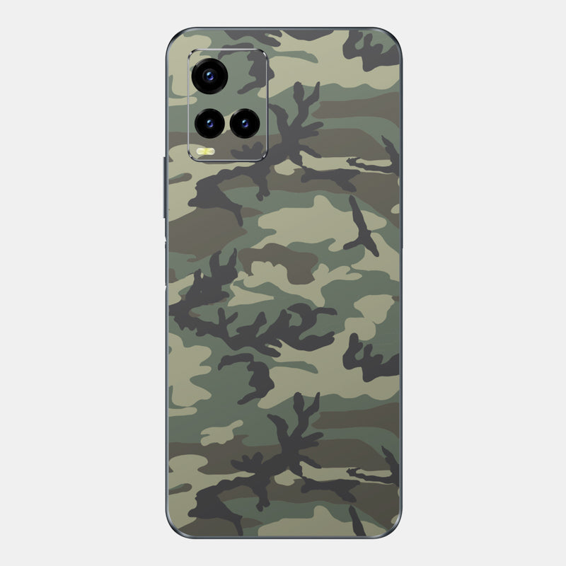 Forest Camo Glass Back