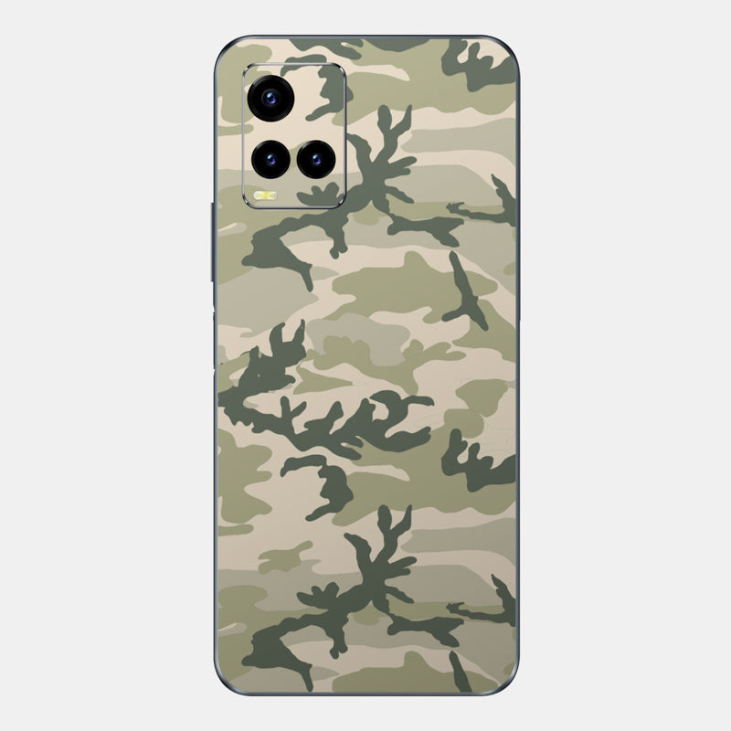 Military Camo Glass Back