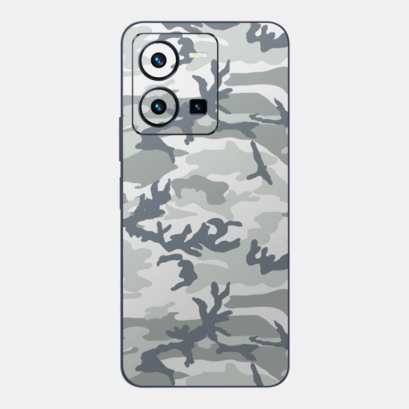 Snow Camo Glass Back