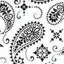 White Paisley