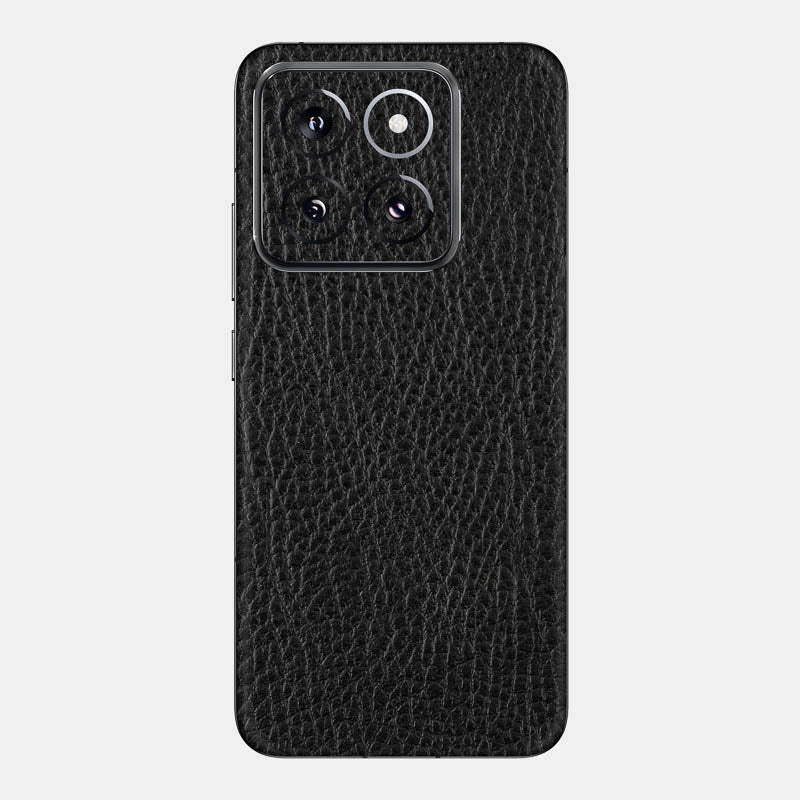 Black Leather Glass Back