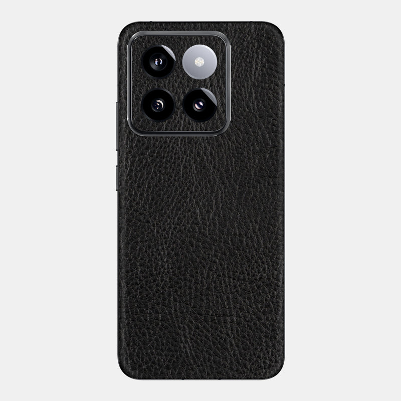 Black Leather Glass Back