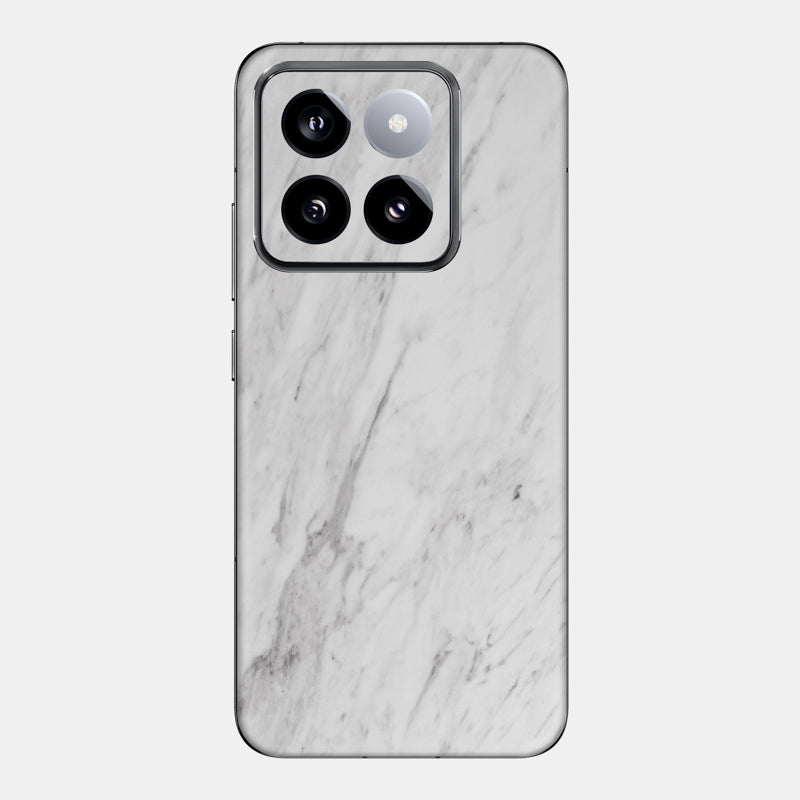 White Marble Glass Back