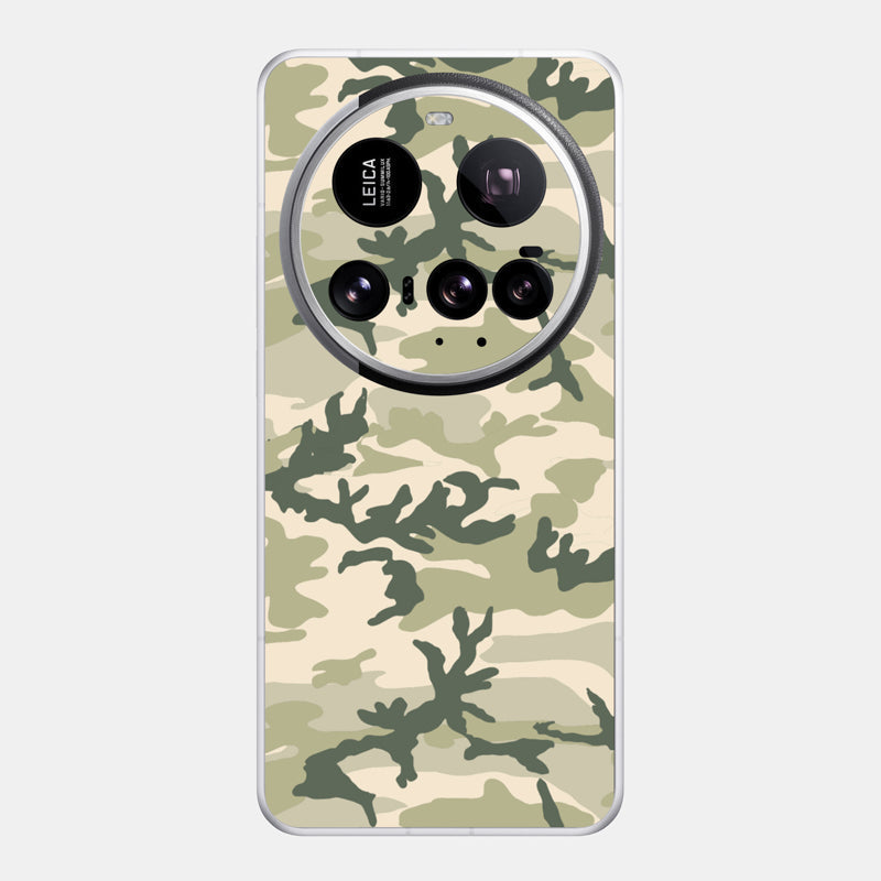 Military Camo Glass Back
