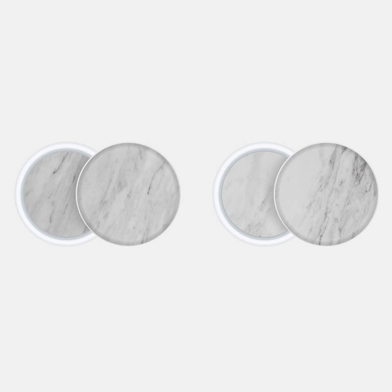 White Marble Pack of 2