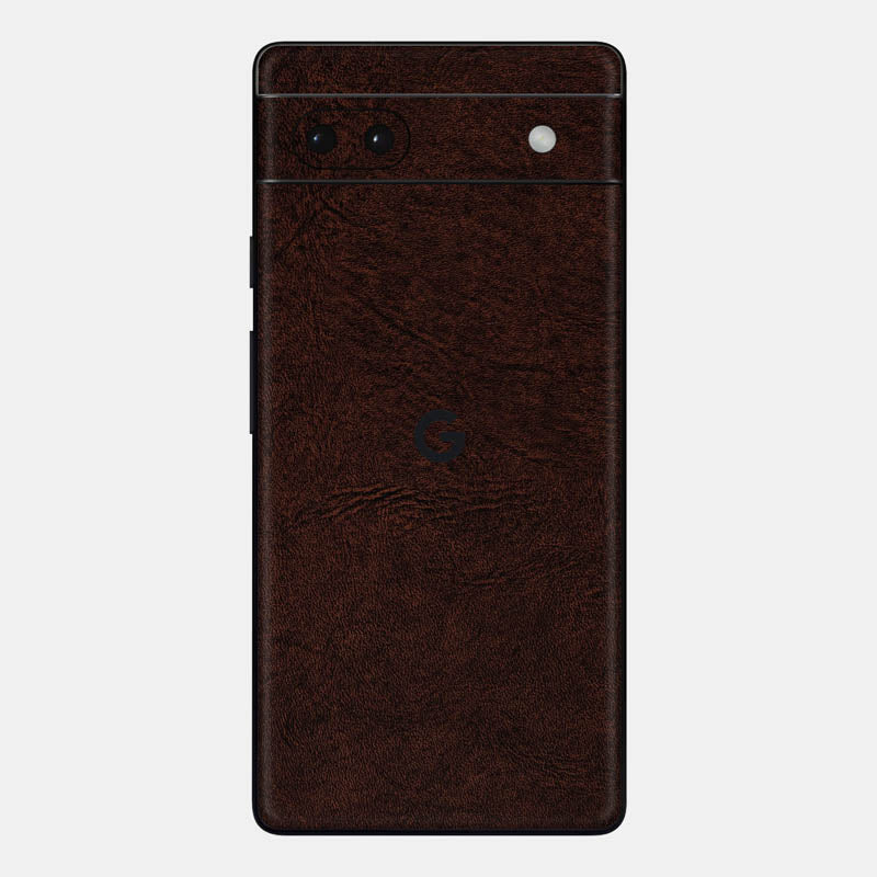 Glass Back Brown Leather