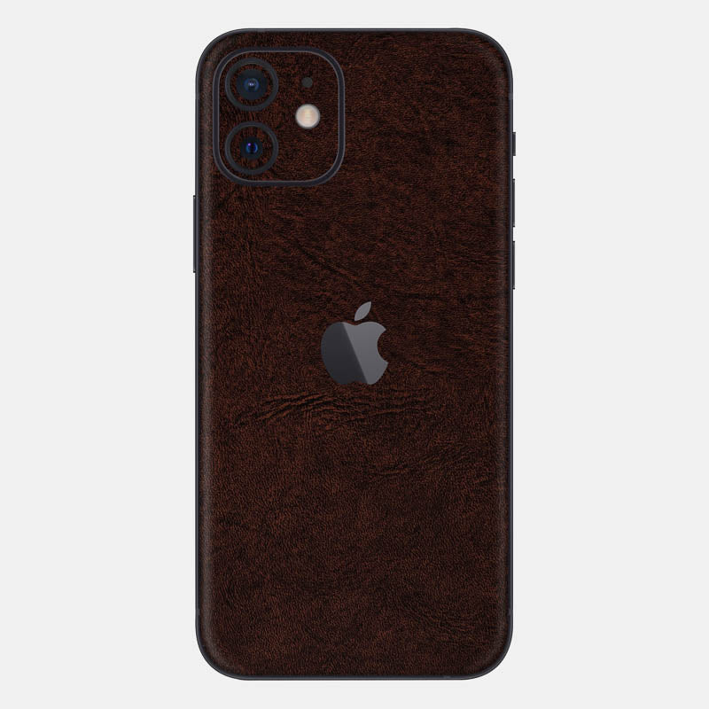 Brown Leather Glass Back