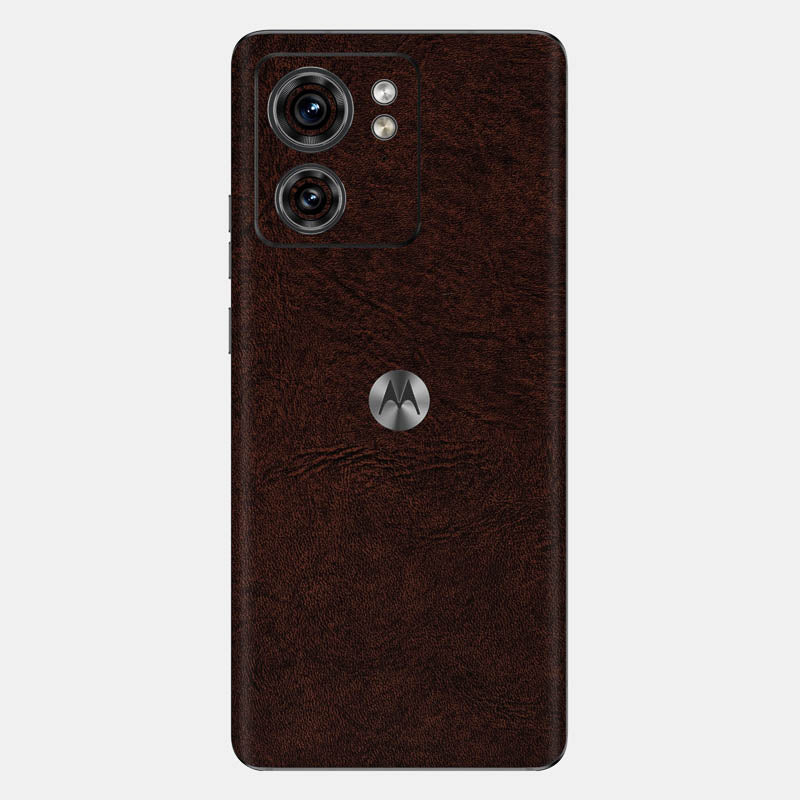 Brown Leather Glass Back