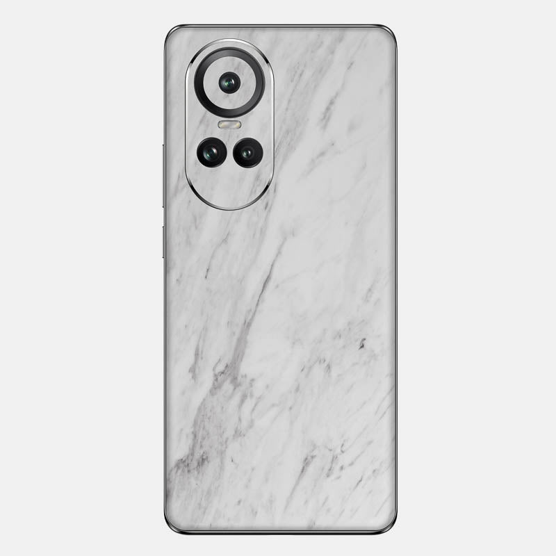 White Marble Glass Back