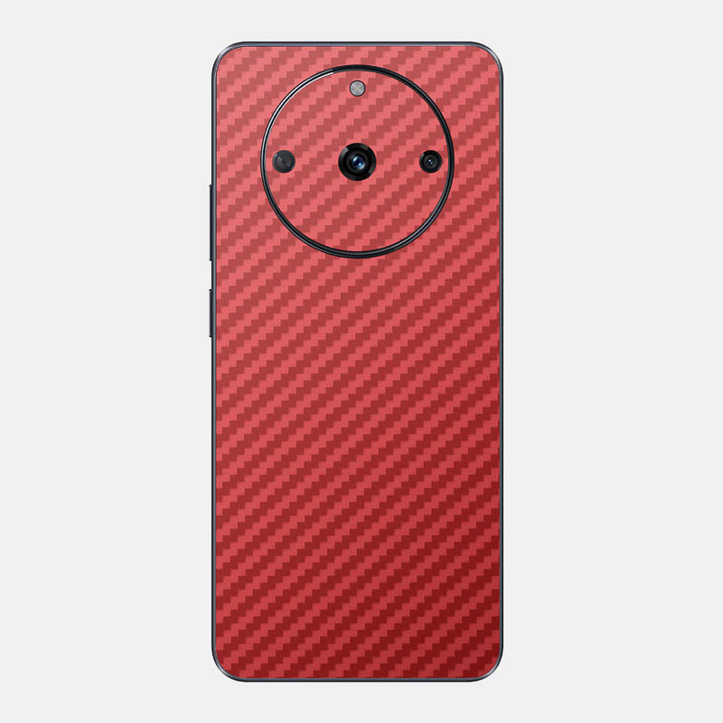 Carbon Fibre Red Glass Back