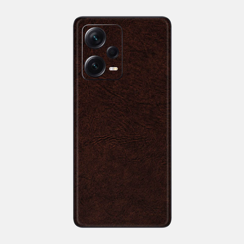 Brown Leather Glass Back