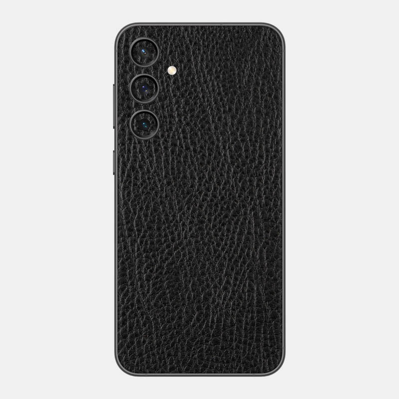 Black Leather Glass Back